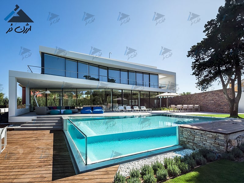 استخر شیشه ای | مراحل نصب و اجرای شیشه برای استخر استخر شیشه ای | مراحل نصب و اجرای شیشه برای استخر